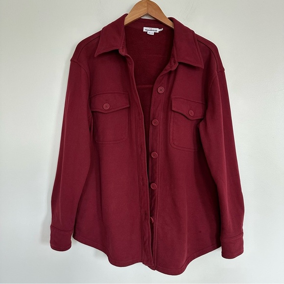 Good American Sueded Fleece Shacket Shirt Jacket Size XS / Small 00 - 0 - Picture 2 of 16